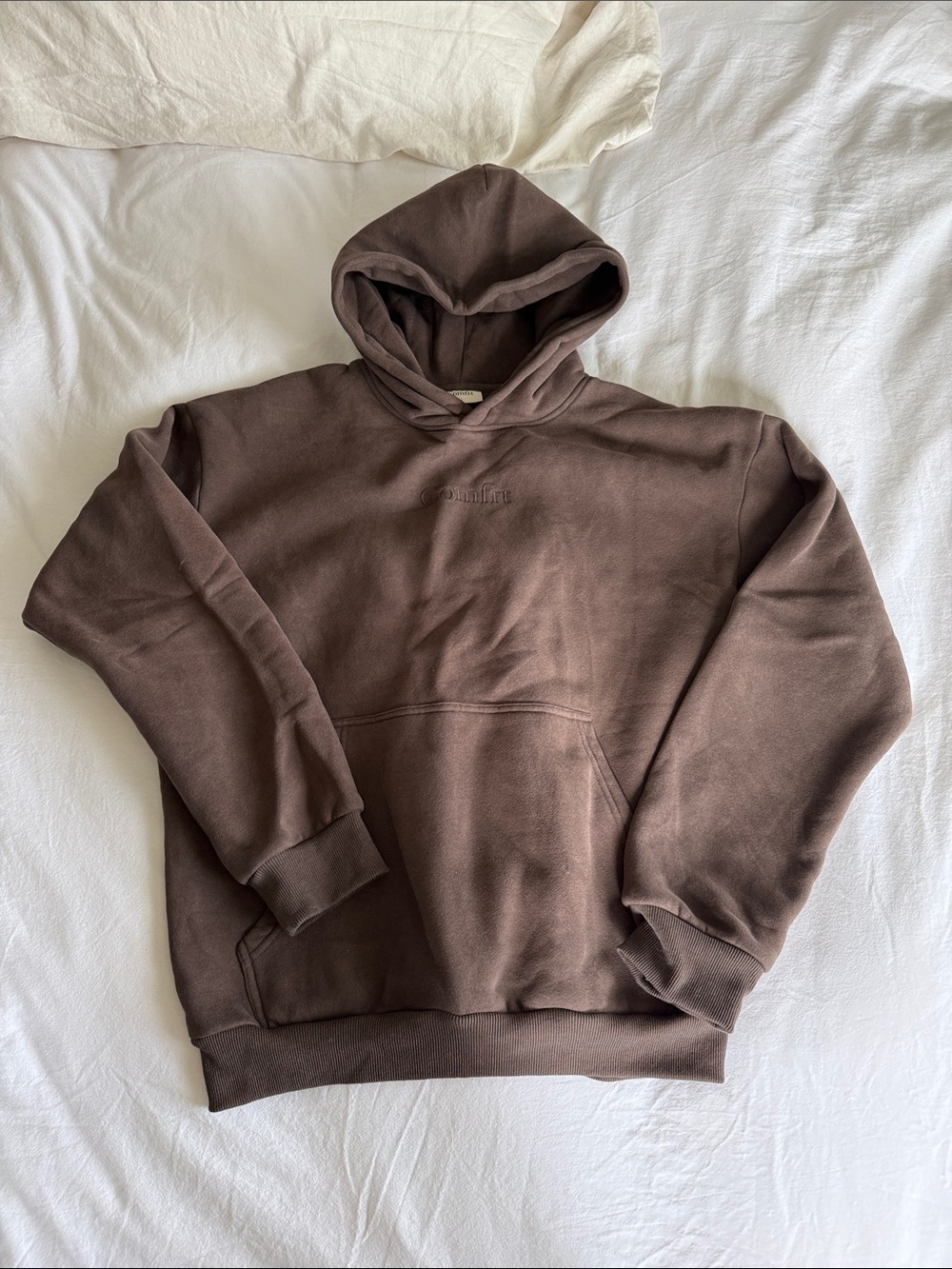 Comfrt Brown Hooded Sweatshirt